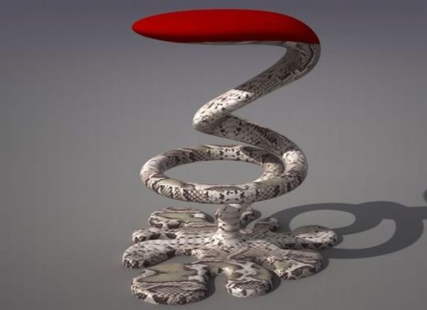 Барный стул-змея от Свилена Гамолова